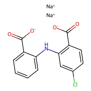 Lobenzarit Sodium structure