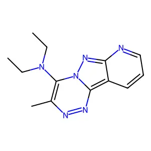 N,N-Diethyl-3-methylpyrido[2',3':3,4]pyrazolo[5,1-c][1,2,4]triazin-4-amine structure