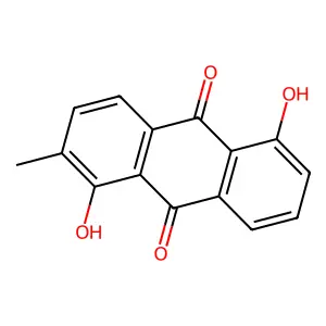 1,5-Dihydroxy-2-methylanthracene-9,10-dione structure