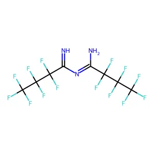 Bis[perfluoro(butanimidoyl)]amine structure