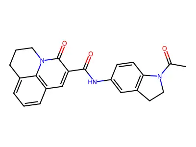 6-Nitro-3-(1,2,3,4-tetrahydroquinolylcarbonyl)chromen-2-one structure