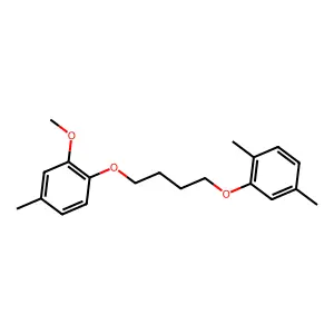 1-[4-(2,5-Dimethylphenoxy)butoxy]-2-methoxy-4-methylbenzene structure
