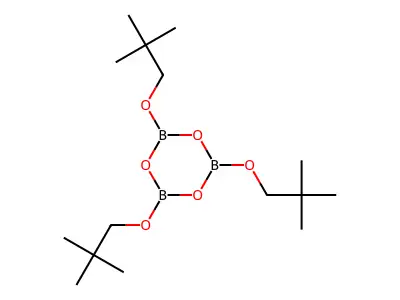 2,4,6-Tris(2,2-dimethylpropoxy)-1,3,5,2,4,6-trioxatriborinane structure