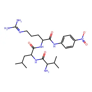 Val-Leu-Arg-p-nitroanilide structure