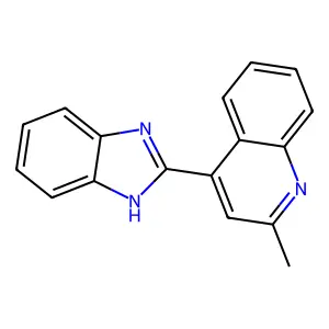 4-(1H-benzimidazol-2-yl)-2-methylquinoline structure