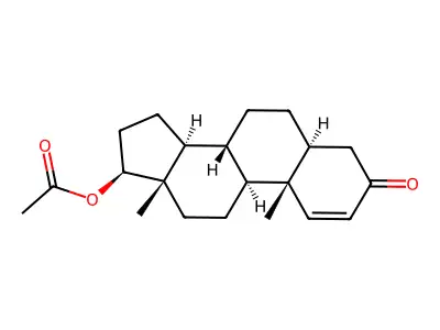 17-beta-Hydroxy-5alpha-androst-1-en-3-one acetate structure