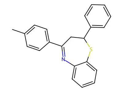4-(4-Methylphenyl)-2-phenyl-2,3-dihydro-1,5-benzothiazepine structure