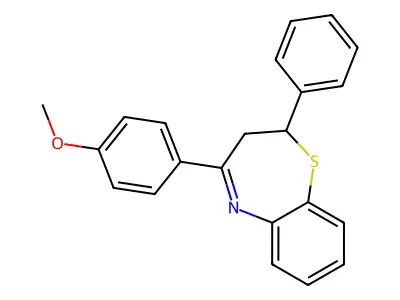 4-(4-Methoxyphenyl)-2-phenyl-2,3-dihydro-1,5-benzothiazepine structure