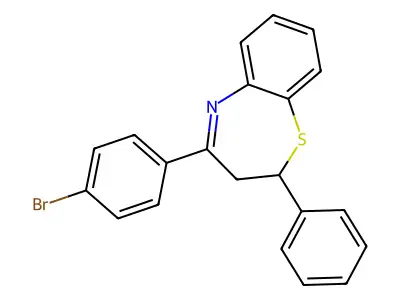 4-(4-Bromophenyl)-2-phenyl-2,3-dihydro-1,5-benzothiazepine structure