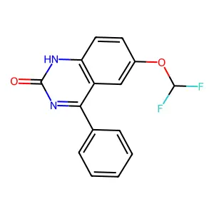 2(1H)-Quinazolinone, 6-(difluoromethoxy)-4-phenyl- structure