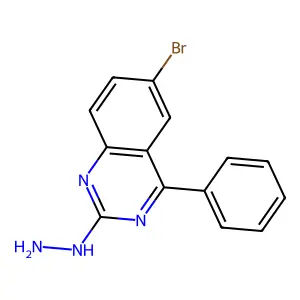 6-Bromo-2-hydrazinyl-4-phenylquinazoline structure