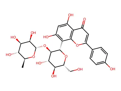 Vitexin 2''-O-rhamnoside structure