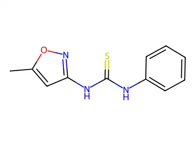 1-(5-Methyl-3-isoxazolyl)-3-phenylthiourea structure