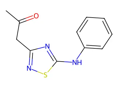 1-(5-Anilino-1,2,4-thiadiazol-3-yl)propan-2-one structure