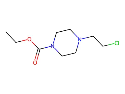 Ethyl 4-(2-chloroethyl)piperazine-1-carboxylate structure