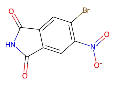 5-Bromo-6-nitroisoindoline-1,3-dione structure