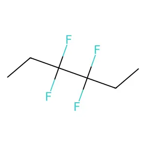 3,3,4,4-Tetrafluorohexane structure