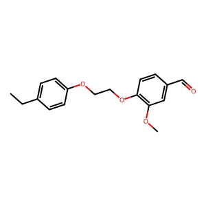 4-[2-(4-Ethylphenoxy)ethoxy]-3-methoxybenzaldehyde structure