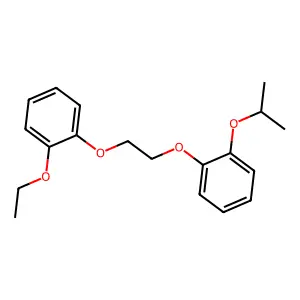 1-Ethoxy-2-[2-(2-propan-2-yloxyphenoxy)ethoxy]benzene structure