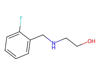 2-((2-Fluorobenzyl)Amino)Ethanol structure
