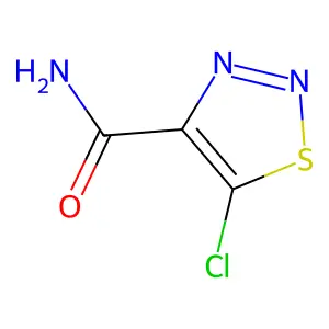5-Chloro-1,2,3-thiadiazole-4-carboxamide structure