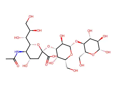 3'-alpha-Sialyl-beta-lactose structure