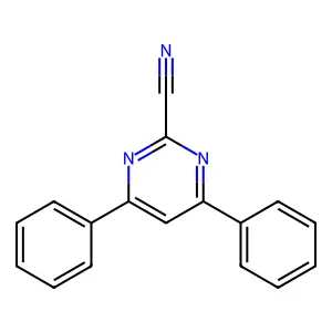 2-Cyano-4,6-diphenylpyrimidine structure