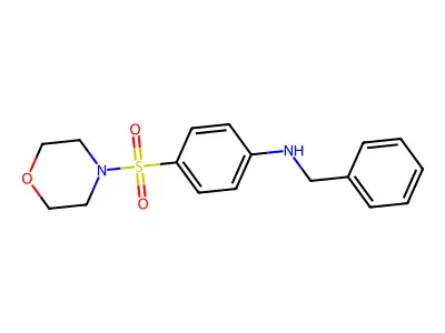 N-benzyl-4-(morpholine-4-sulfonyl)aniline structure