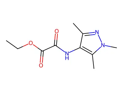 Ethyl 2-oxo-2-[(1,3,5-trimethylpyrazol-4-yl)amino]acetate structure