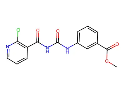 Methyl 3-[(2-chloropyridine-3-carbonyl)carbamoylamino]benzoate structure