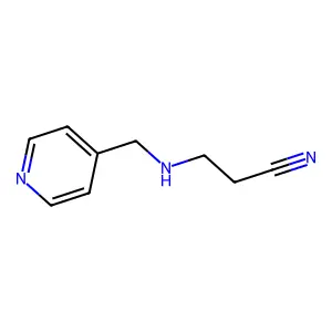 3-[(4-Pyridylmethyl)amino]propanenitrile structure