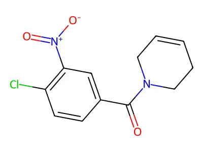 (4-chloro-3-nitrophenyl)-(3,6-dihydro-2H-pyridin-1-yl)methanone structure