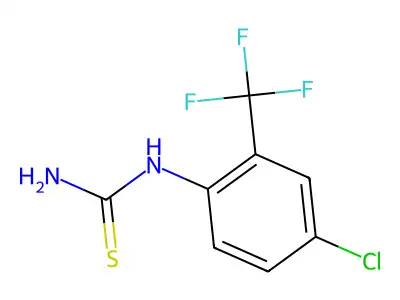 (4-Chloro-2-trifluoromethyl-phenyl)-thiourea structure