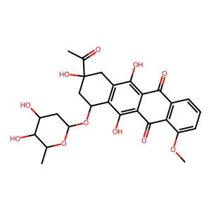 3'-Hydroxydaunorubicin structure