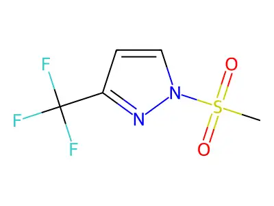 1-(methylsulphonyl)-3-(trifluoromethyl)-1H-pyrazole structure