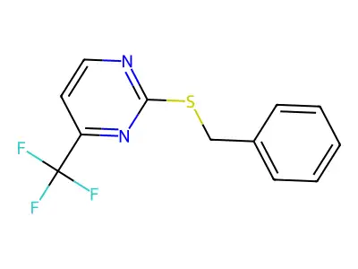 2-(Benzylthio)-4-(trifluoromethyl)pyrimidine structure