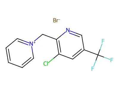 1-{[3-Chloro-5-(trifluoromethyl)pyridin-2-yl]methyl}pyridinium bromide structure