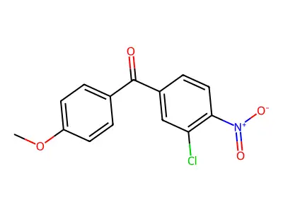 (3-Chloro-4-nitrophenyl)(4-methoxyphenyl)methanone structure