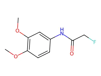 N1-(3,4-dimethoxyphenyl)-2-fluoroacetamide structure