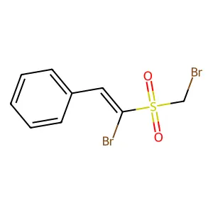 [2-Bromo-2-(bromomethylsulfonyl)ethenyl]benzene structure