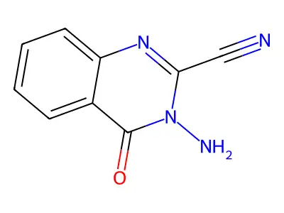 2-Quinazolinecarbonitrile, 3,4-dihydro-3-amino-4-oxo- structure