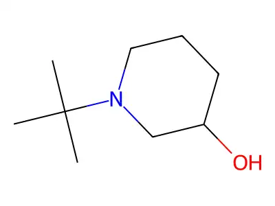 1-Tert-butylpiperidin-3-ol structure