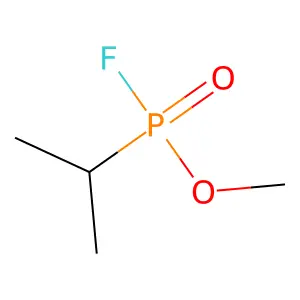 Methyl-isopropyl-phosphonofluoridate structure