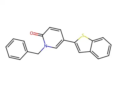 5-(1-Benzothiophen-2-yl)-1-benzylpyridin-2-one structure