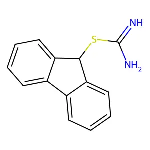 Carbamimidothioic acid, 9H-fluoren-9-yl ester structure