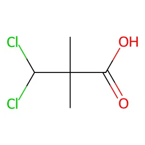 3,3-二氯-2,2-二甲基丙酸 structure