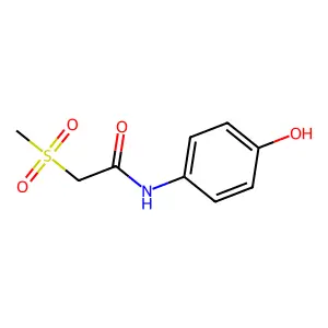 N-(4-羟基苯基)-2-甲基磺酰基乙酰胺 structure