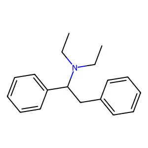 N,N-diethyl-1,2-diphenylethanamine structure