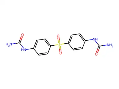 [4-[4-(Carbamoylamino)phenyl]sulfonylphenyl]urea structure