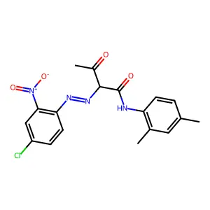 Butanamide, 2-(2-(4-chloro-2-nitrophenyl)diazenyl)-N-(2,4-dimethylphenyl)-3-oxo- structure